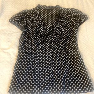 Inc Black Polka Dot blouse
